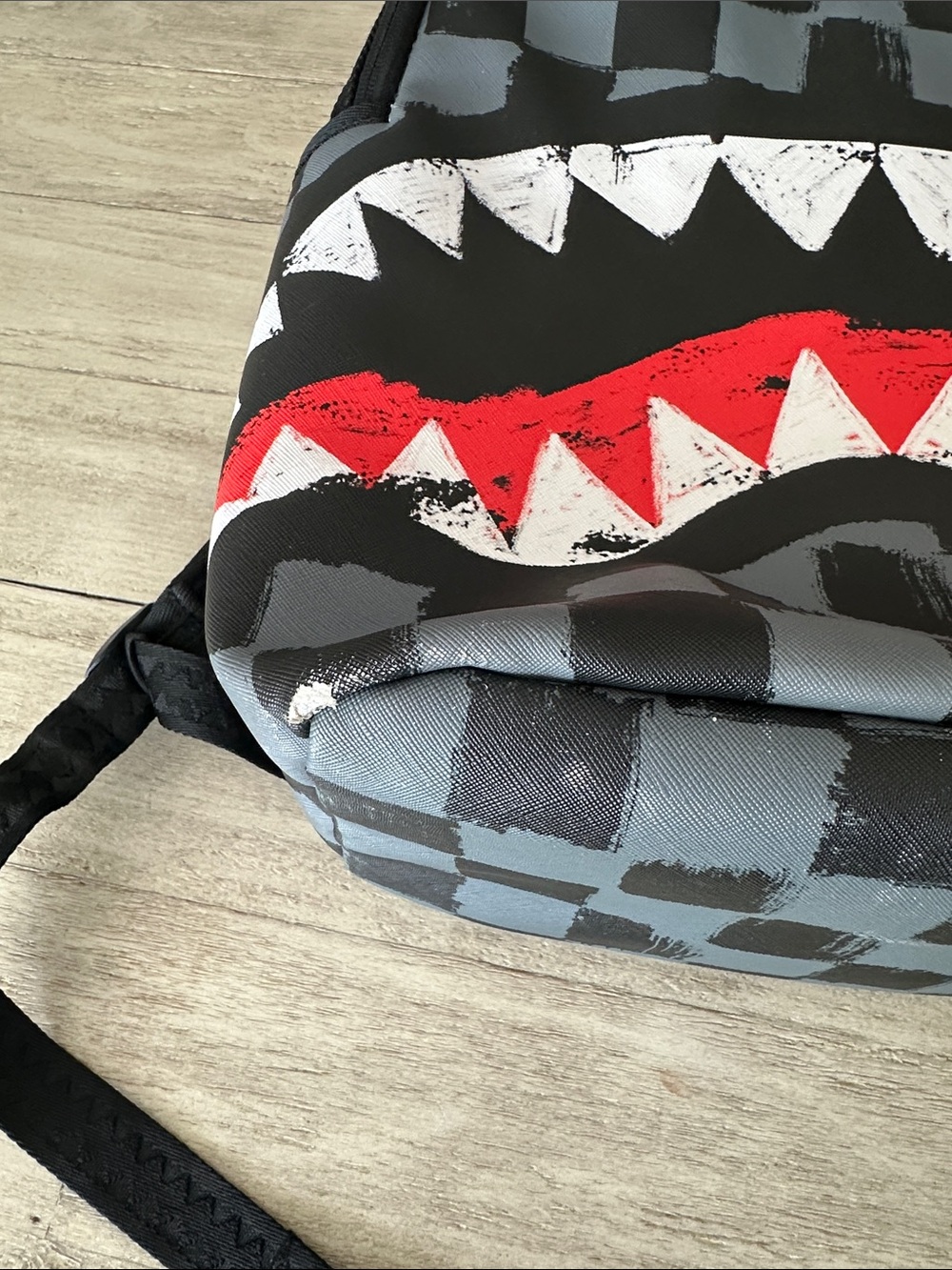 SPRAYGROUND Limited Edition Backpack 910B5825NSZ Sharks in Paris Black and Grey - Picture 4 of 14